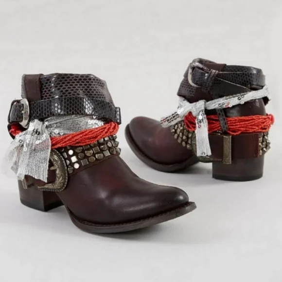 🟣 FREEBIRD by Steven Shena Ankle Boot Bootie Womens size 6 - Picture 2 of 9